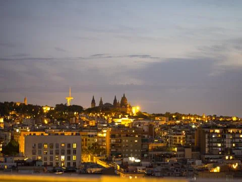 Castillo de Montjuïc Stock Photos