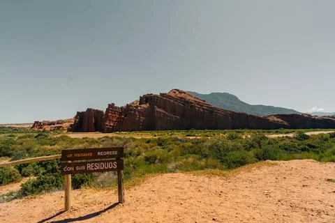 Castillo Quebrada de las Conchas, Cafayate province of Salta - Argentina Stock Photos