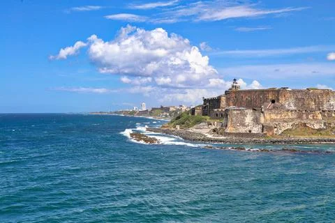 Castillo San Felipe del Morro Fortress in San Juan, Puerto Rico Stock Photos