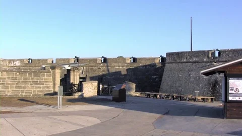 Castillo San Marcos Stock Footage 71736846