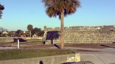 Castillo San Marcos Stock Footage 71736849