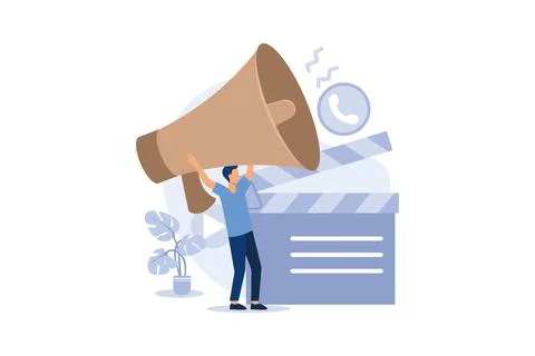 Casting call abstract concept vector illustration. Open call for models, comm Stock Illustration