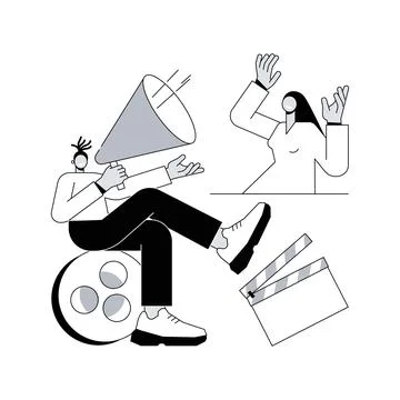 Casting call abstract concept vector illustration. Stock Illustration