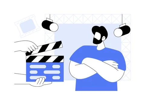 Casting day isolated cartoon vector illustrations. Stock Illustration