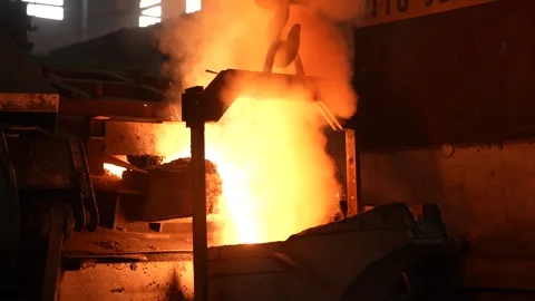 Casting melting molding and foundry. Stock Footage 279209110