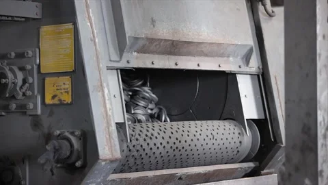 Casting molds is in short blasting testing process in the machine  Stock Footage 305996507