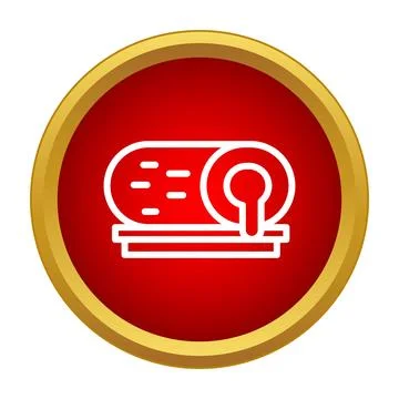 Casting molten metal into mold flat icon Stock Illustration