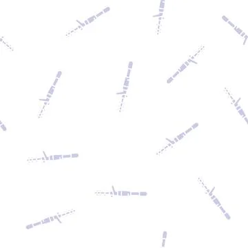 Casting rods glyph seamless pattern Illustrazione stock