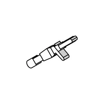 Casting rods isometric icon vector illustration Stock Illustration