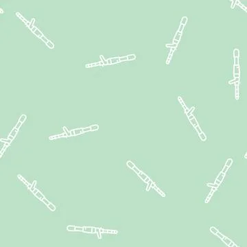 Casting rods line seamless pattern Illustrazione stock