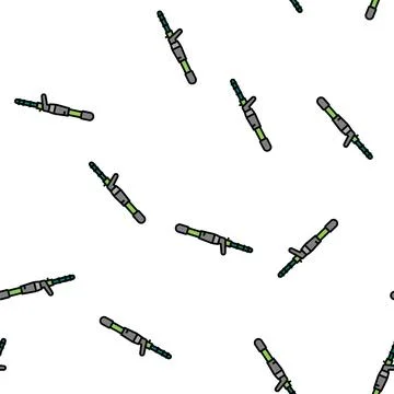Casting rods vector seamless pattern Stock Illustration