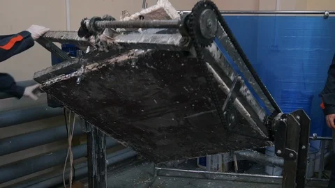 Casting the shape of a human dummy head Stock Footage 119530387