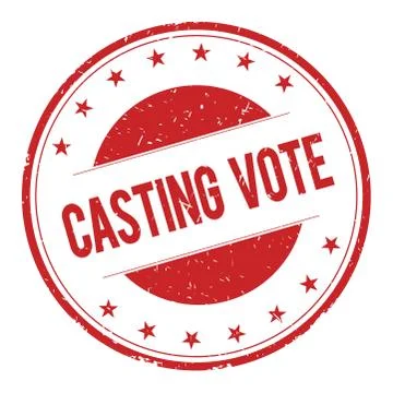 CASTING-VOTE stamp sign Illustrazione stock