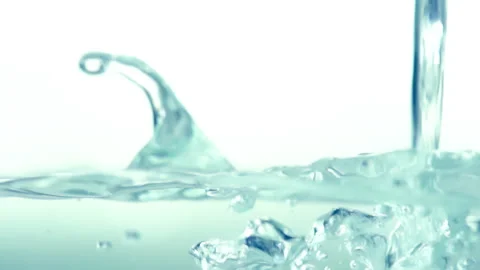 Casting of Water Splashing 4K TZ Video stock 273706038