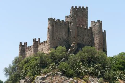 Castle of almourol Stock Photos