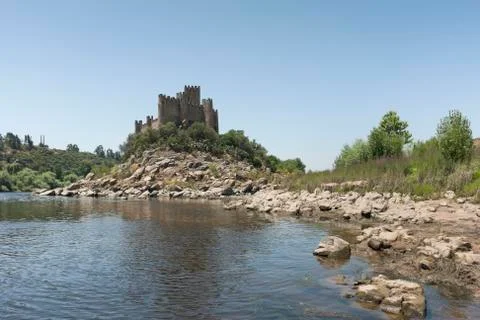 Castle of almourol Stock Photos