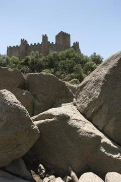 Castle of Almourol Stock Photos