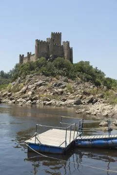 Castle of Almourol Stock Photos