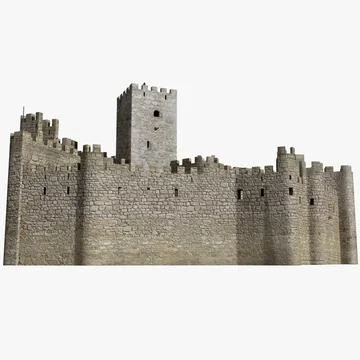 Castle Almourol Portugal 3D Model