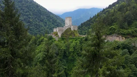 Castle Among The Trees Video stock 330878187