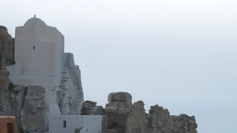 The Castle of Amorgos Island Video stock 87094465
