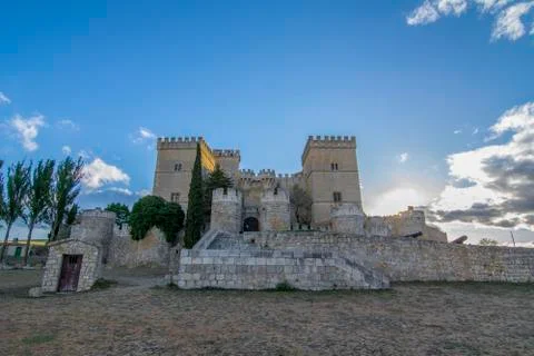 Castle of Ampudia Stock Photos