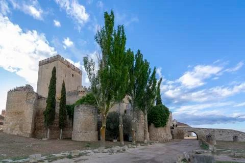 Castle of Ampudia Stock Photos