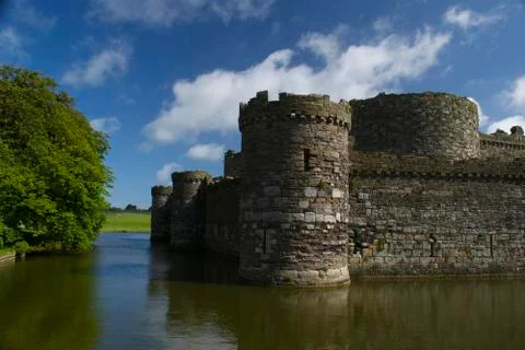 Castle And Moat Stock Photos