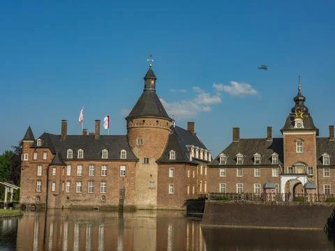 The castle of anholt Stock Photos
