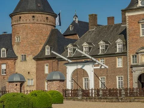 The castle of anholt Stock Photos