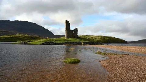 Castle Ardvreck time lapse 库存影片 164329328