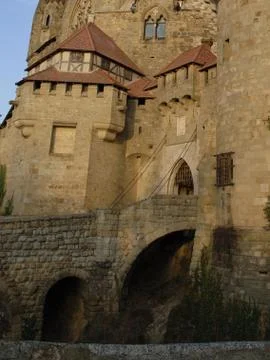 Castle austria lower vertical format barrier Stock Photos