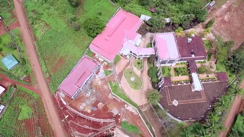 A castle in Bana Stock Footage 81259642