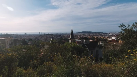 Castle in Barcelona 動画素材 129750468