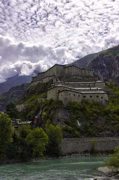 Castle of Bard Stock Photos