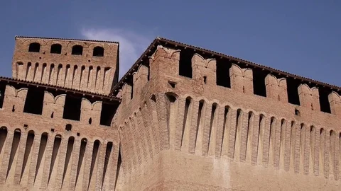 Castle Battlements with Merlons Stock Footage 79237614