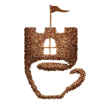 Castle of beans. Stock Photos