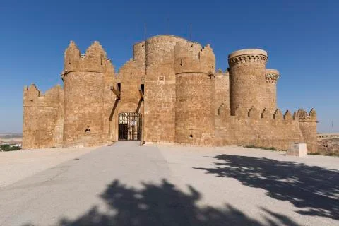 Castle of Belmonte in Cuenca. Foto stock