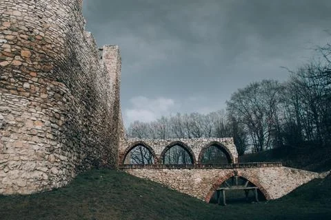 Castle in the bench Stock Photos