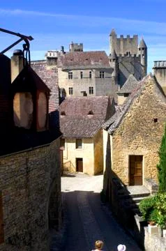 Castle of beynac Fotos de archivo