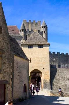 Castle of beynac Stock Photos