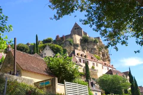 Castle of beynac Stock Photos