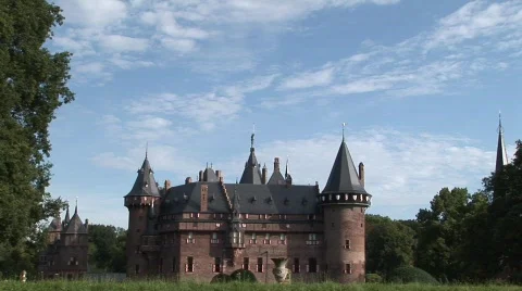 Castle Blue Sky Medium Video stock 523732