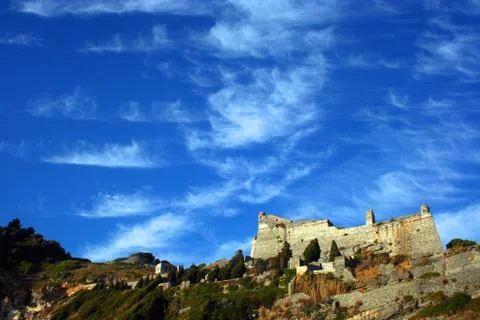 Castle from the boat 库存照片