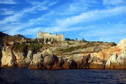 Castle from the boat Stock Photos