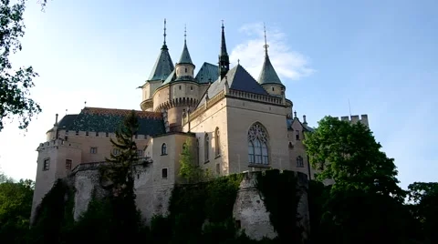 Castle in Bojnice, Slovakia Stock Footage 51008032
