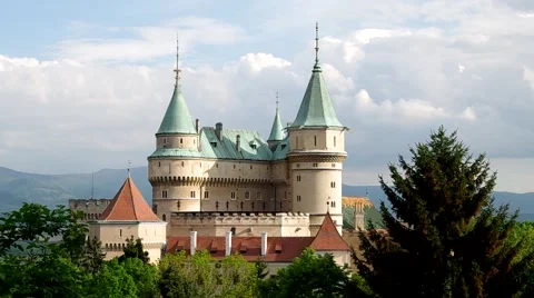 Castle in Bojnice, Slovakia Stock Footage 51008201