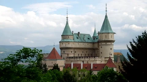 Castle in Bojnice, Slovakia Stock Footage 51008216