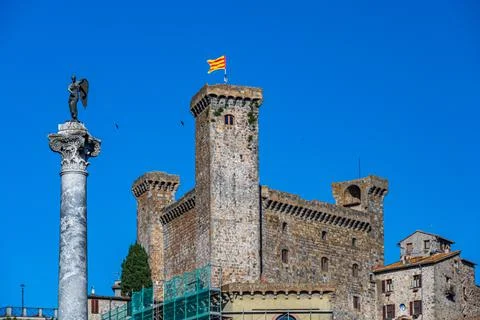 The Castle of Bolsena Stock Photos