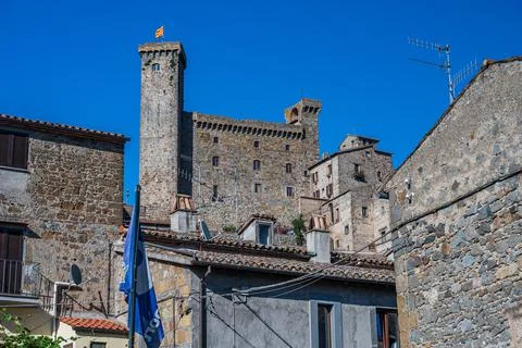 The Castle of Bolsena Stock Photos